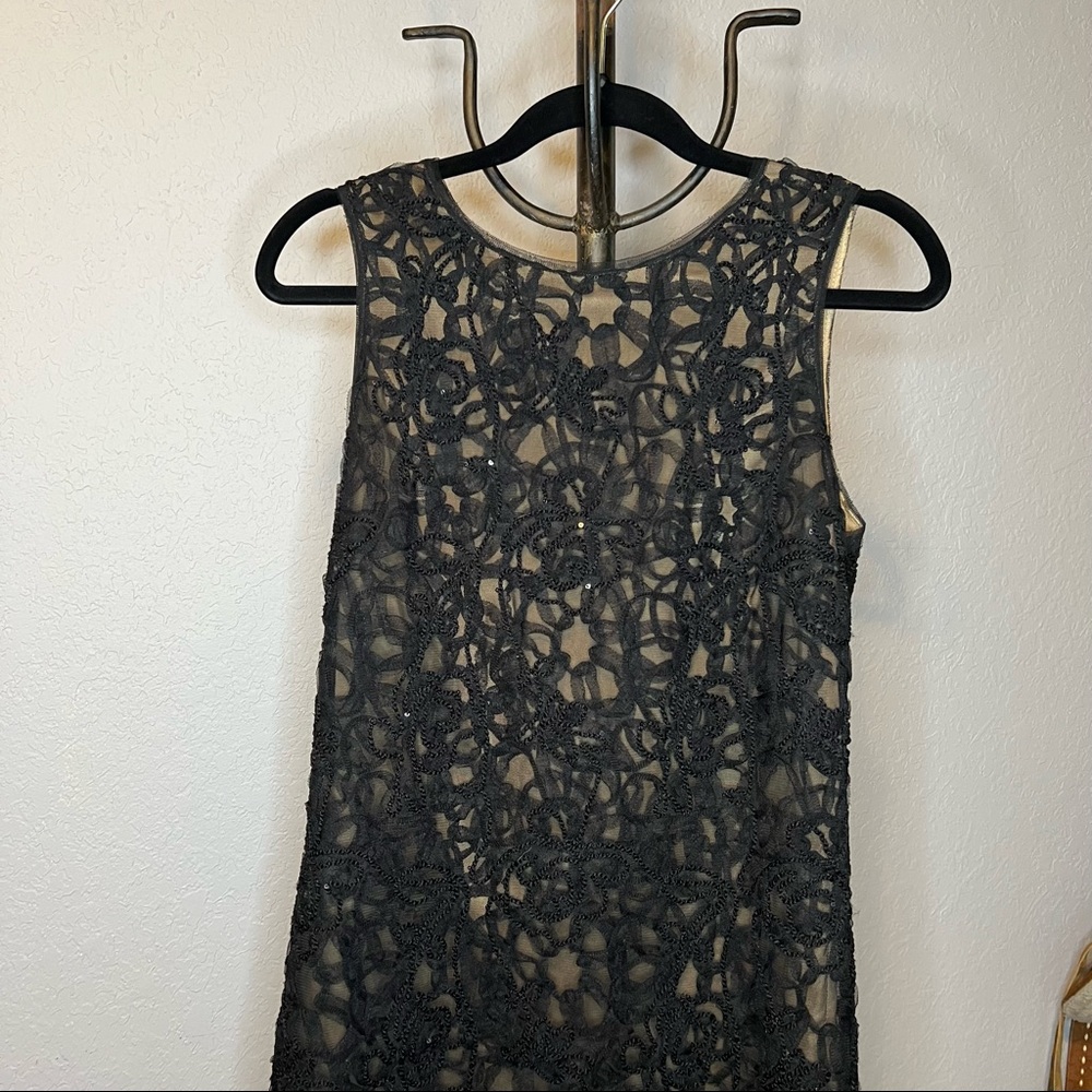 Max Studio Black Sheath Cocktail Dress Sz Small